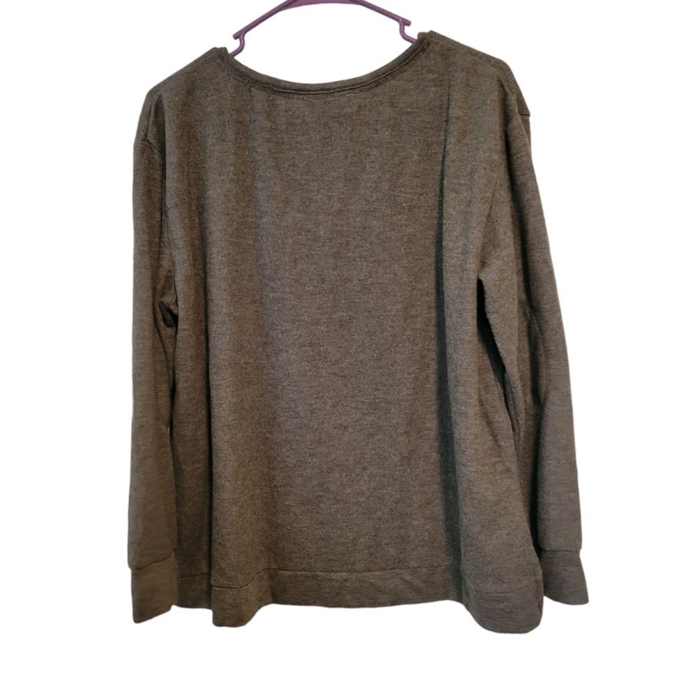 Koolaburra By Ugg Gray Super Soft Brushed Rib Hen… - image 2